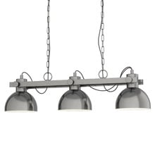 Lubenham 3 Light Steel Pendant
